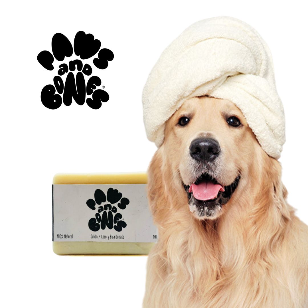 Champú Sólido Antiséptico Bicarbonato + Coco (Paws & Bones)